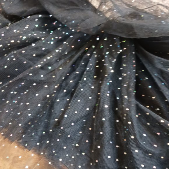 Claires Womens Glitter Polka Dot Tulle Tutu   Size M-L - Picture 6 of 6